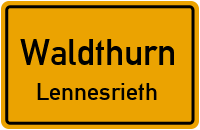Straßen in Waldthurn Lennesrieth