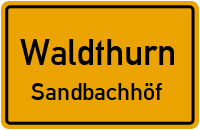 Straßen in Waldthurn Sandbachhöf