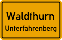 Straßen in Waldthurn Unterfahrenberg