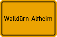 City Sign Walldürn-Altheim