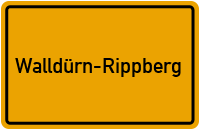 City Sign Walldürn-Rippberg