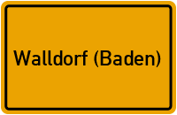 City Sign Walldorf (Baden)