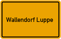 City Sign Wallendorf Luppe