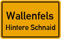 Straßen in Wallenfels Hintere Schnaid