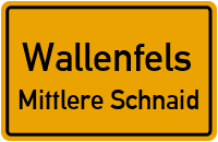 Straßen in Wallenfels Mittlere Schnaid