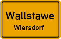 Am Dorfplatz in WallstaweWiersdorf