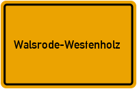 City Sign Walsrode-Westenholz