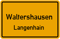 Marktstraße in WaltershausenLangenhain