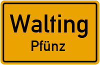 Straßenverzeichnis Walting Pfünz