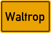 Ortsschild von Stadt Waltrop in Nordrhein-Westfalen