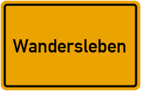Ortsschild von Gemeinde Wandersleben in Thüringen
