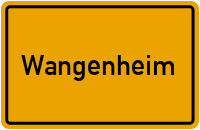 Ortsschild von Gemeinde Wangenheim in Thüringen