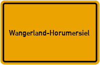 Ortsschild Wangerland-Horumersiel