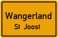 Straßenverzeichnis Wangerland St. Joost