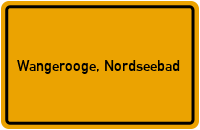 City Sign Wangerooge, Nordseebad