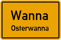 Straßen in Wanna Osterwanna