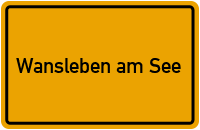 City Sign Wansleben am See