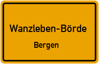 Straßenverzeichnis Wanzleben-Börde Bergen