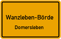 Straßenverzeichnis Wanzleben-Börde Domersleben