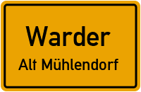 Warder Straße in WarderAlt Mühlendorf