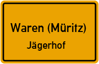 Hauptstraße in Waren (Müritz)Jägerhof