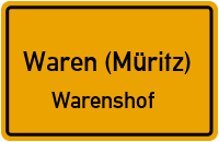 Schwenziner Straße in Waren (Müritz)Warenshof