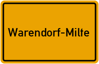 Ortsschild Warendorf-Milte