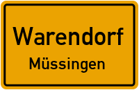 Straßenverzeichnis Warendorf Müssingen
