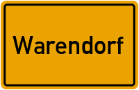 Ortsschild von Stadt Warendorf in Nordrhein-Westfalen