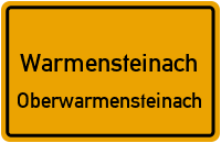 Straßen in Warmensteinach Oberwarmensteinach
