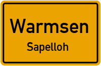 Straßenverzeichnis Warmsen Sapelloh