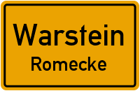 Romeckeweg in WarsteinRomecke