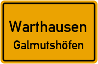 Straßen in Warthausen Galmutshöfen
