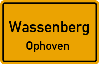 Straßenverzeichnis Wassenberg Ophoven