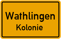 Straßen in Wathlingen Kolonie