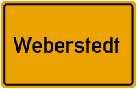 Ortsschild von Gemeinde Weberstedt in Thüringen