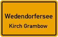 Seestraße in WedendorferseeKirch Grambow
