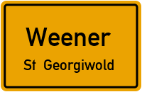 Voßbargweg in WeenerSt. Georgiwold