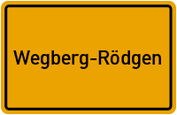City Sign Wegberg-Rödgen