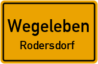 Friedenstraße in WegelebenRodersdorf