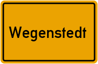 Ortsschild von Gemeinde Wegenstedt in Sachsen-Anhalt