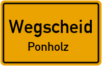 Straßenverzeichnis Wegscheid Ponholz