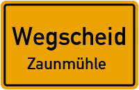 Straßenverzeichnis Wegscheid Zaunmühle