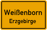 City Sign Weißenborn / Erzgebirge