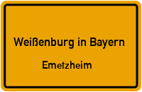 Am Hutzelbuck in Weißenburg in BayernEmetzheim
