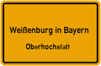 Feldweg in Weißenburg in BayernOberhochstatt