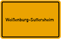 Ortsschild Weißenburg-Suffersheim
