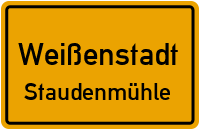Straßenverzeichnis Weißenstadt Staudenmühle