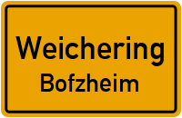 Straßenverzeichnis Weichering Bofzheim