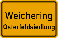 Straßenverzeichnis Weichering Osterfeldsiedlung